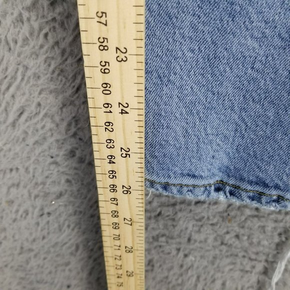 Agolde Jeans Womens 32 Medium Wash Stretch High Rise Button Fly Straight - Picture 7 of 16